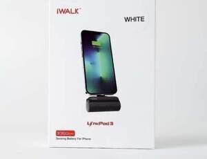 iWALK LinkPod 4500mAh USB-C Portable Battery Charger for iPhone (White)